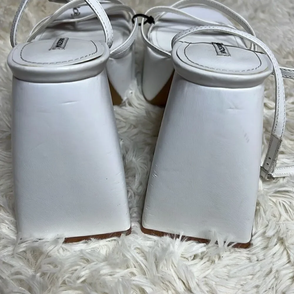 Windsor Smith Heather white Windsor heel platforms